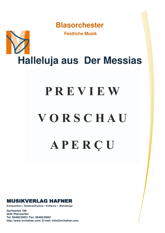 gallery: Halleluja aus Der Messias, , (Blasorchester und 4-st. Chor)