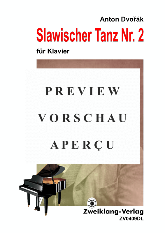 Produktgalerie: Seite 2 von 6 Slawischer Tanz Nr. 2, Weihe, Gerhard, Klavier Solo