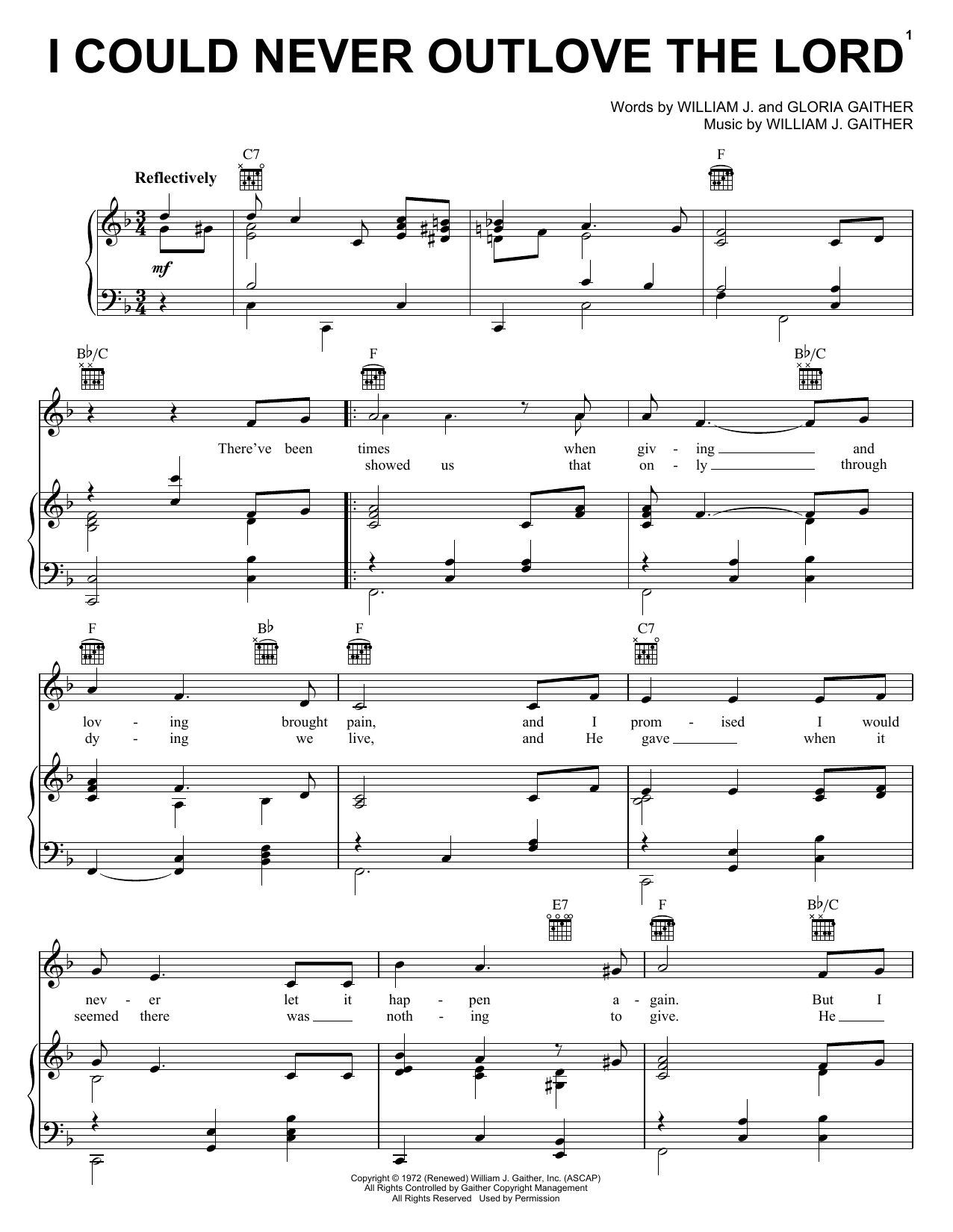 Produktbild zu: I Could Never Outlove The Lord