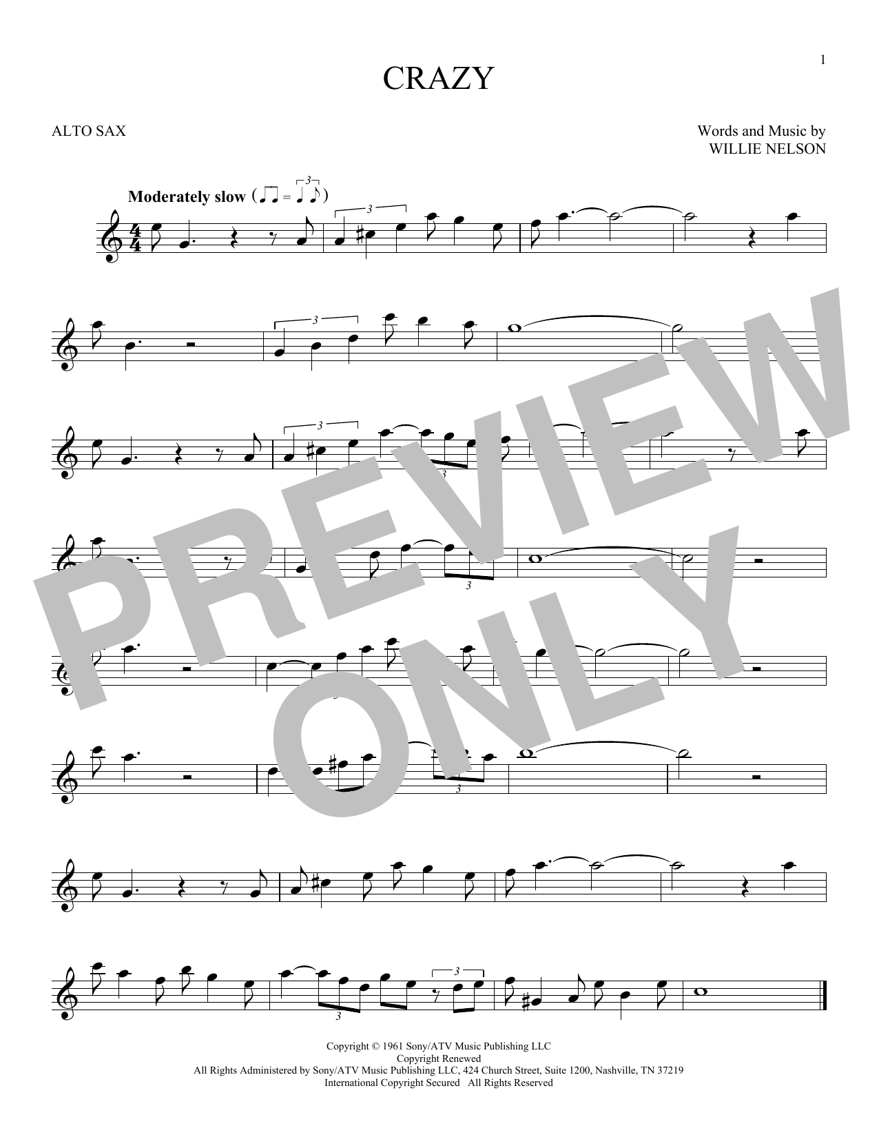 Product gallery: Page 1 of 1 Crazy, Willie Nelson