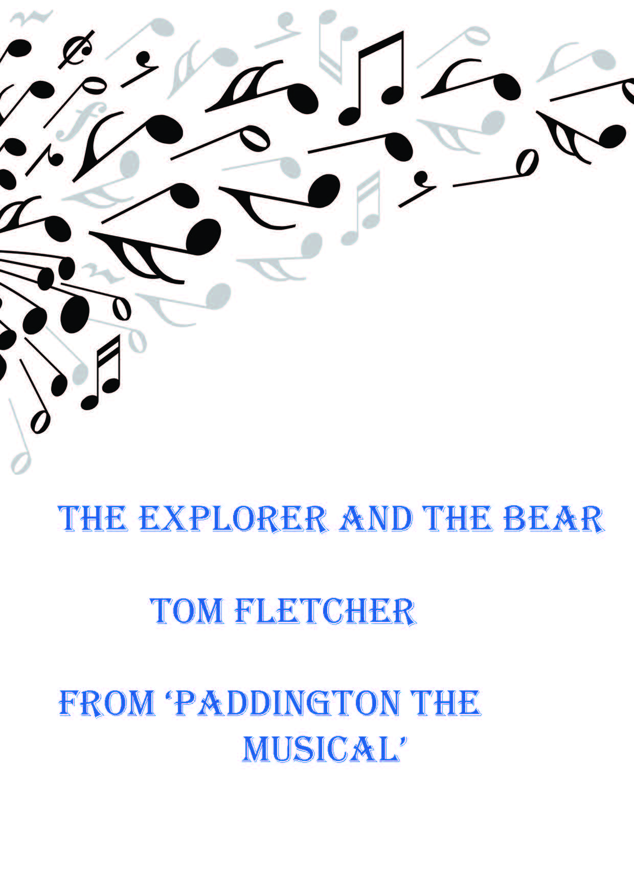 cover: The Explorer And The Bear, Tom Fletcher, Gesang, Gitarre, Klavier