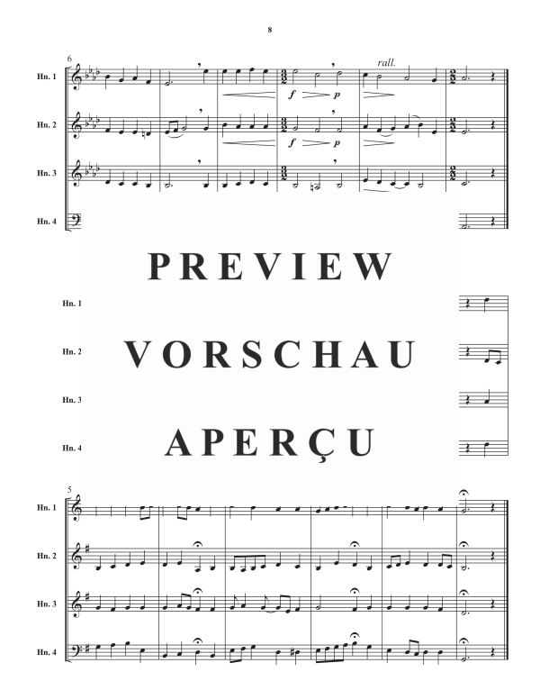 Product gallery: Page 10 of 11 Eight Chorales, , Horn Quartet
