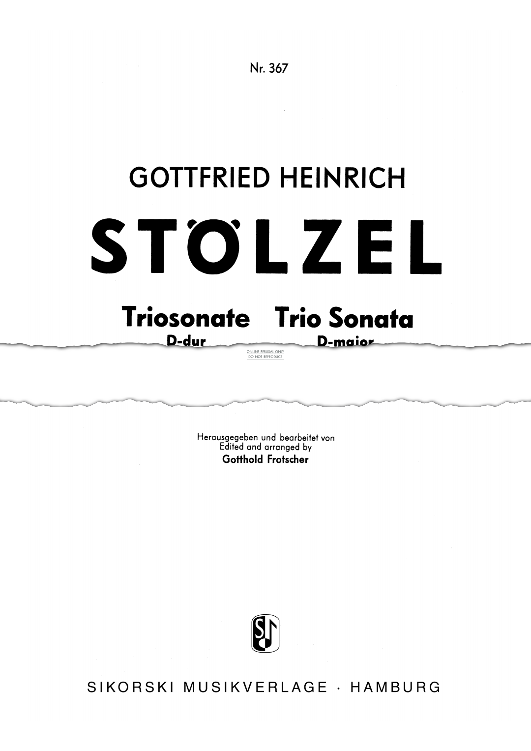 Product picture to: Trio Sonata