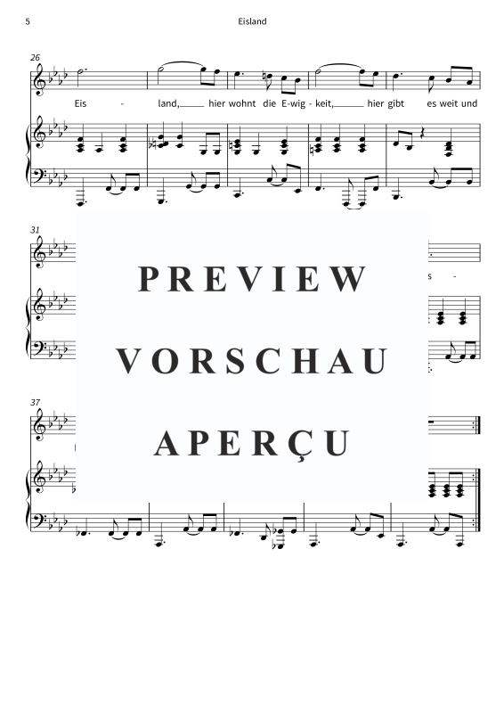 Produktgalerie: Seite 7 von 7 Eisland, , Gesang und Klavier