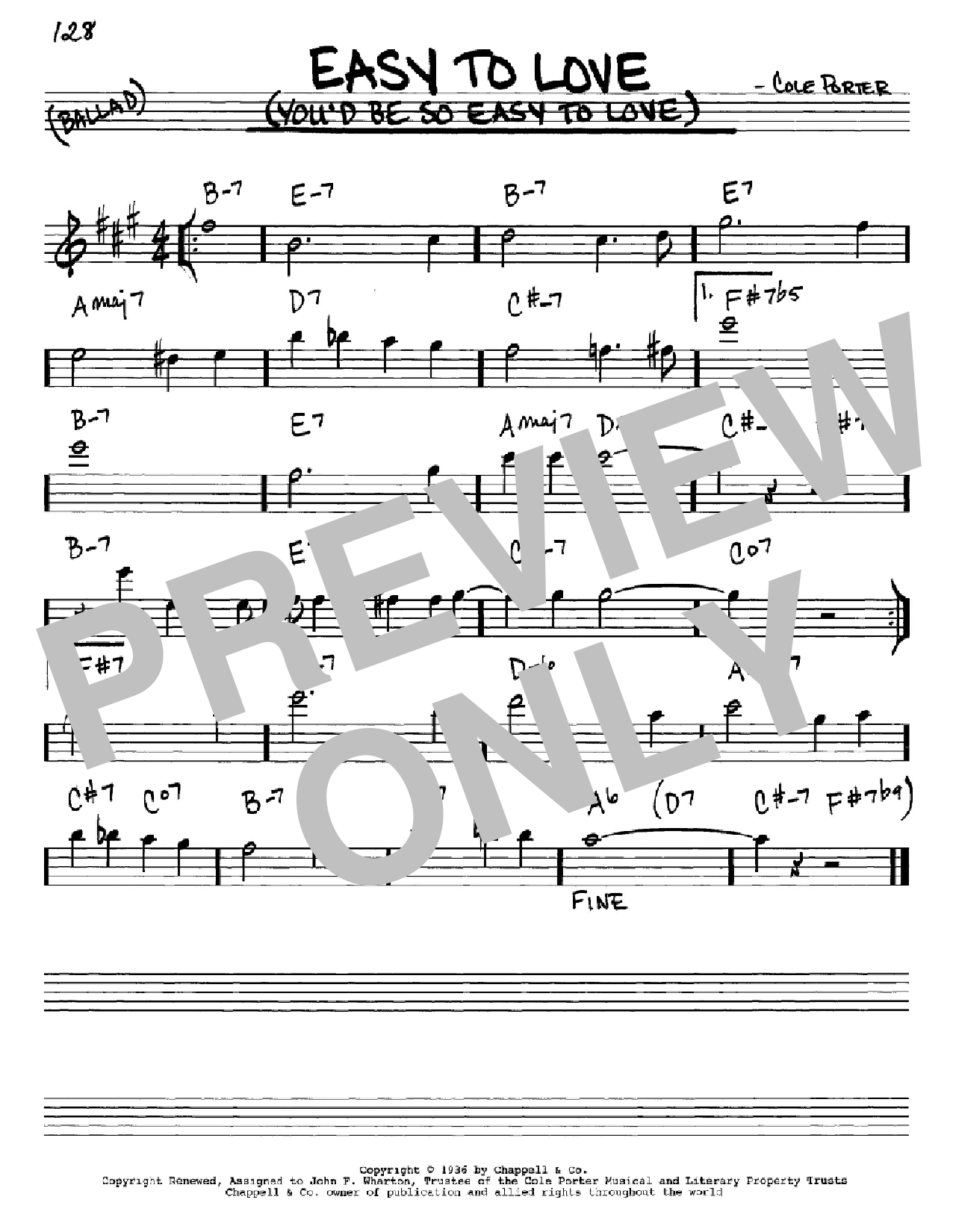 Produktbild zu: Easy To Love (You'd Be So Easy To Love)