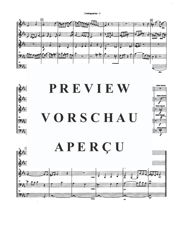 Produktgalerie: Seite 5 von 11 Contrapunctus No. 1, , Blechbläser Quintett