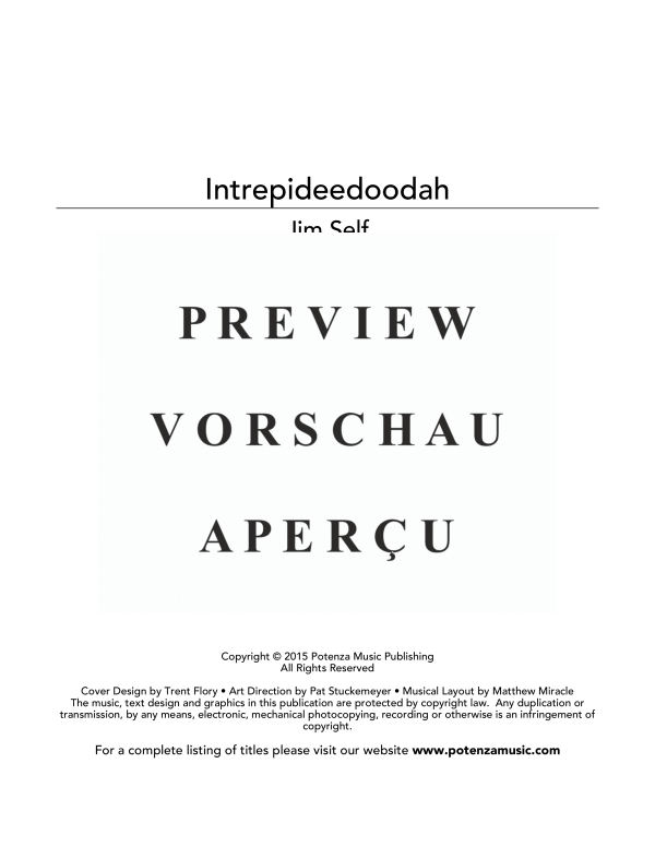 Produktgalerie: Seite 3 von 11 Intrepideedoodah, , (Ensemble Trompete, Euphonium, Tuba, Klavier und Drum Set)