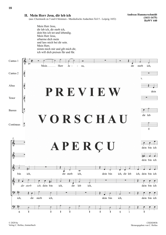 gallery: Mein Herr Jesu, dir leb ich , , (Gemischter Chor)