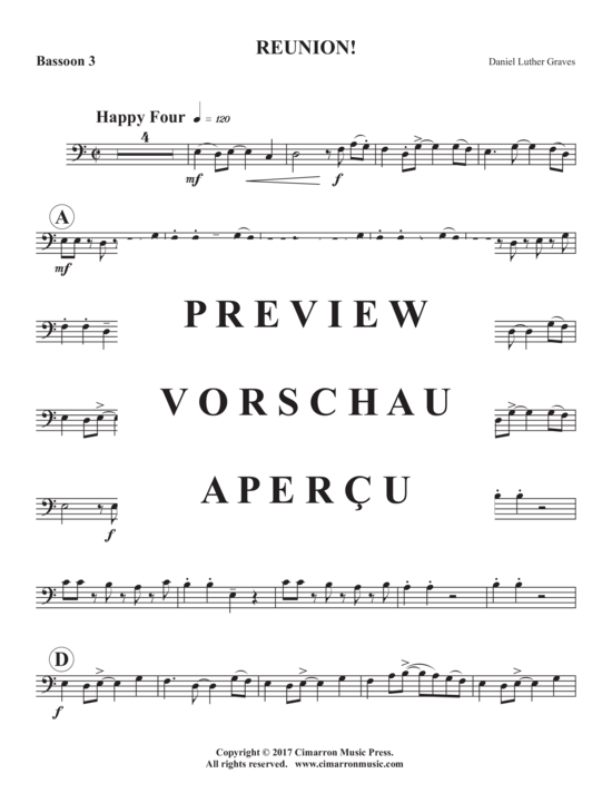 Product gallery: Page 11 of 16 Reunion! , , (Bassoon Quintet 1-5 bassoons)