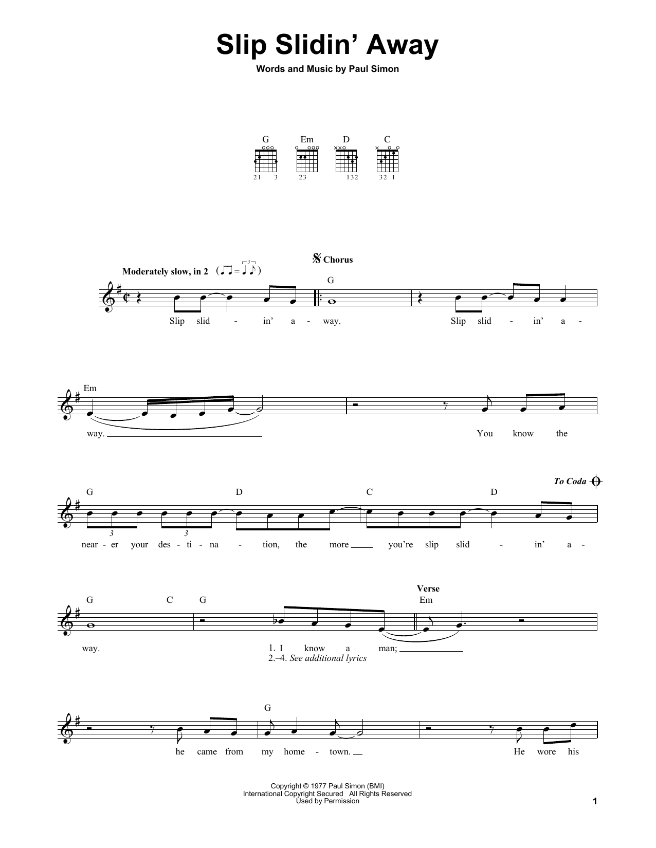Produktbild zu: Slip Slidin' Away