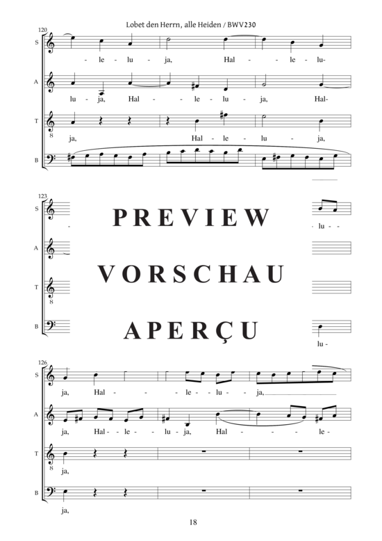 gallery: Motette Lobet den Herrn, alle Heiden BWV 230 , , (Gemischter Chor)