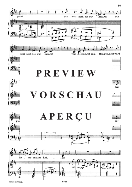 Product gallery: Page 3 of 3 Der greise Kopf D.911-14 (Winterreise), , Medium Voice and Piano