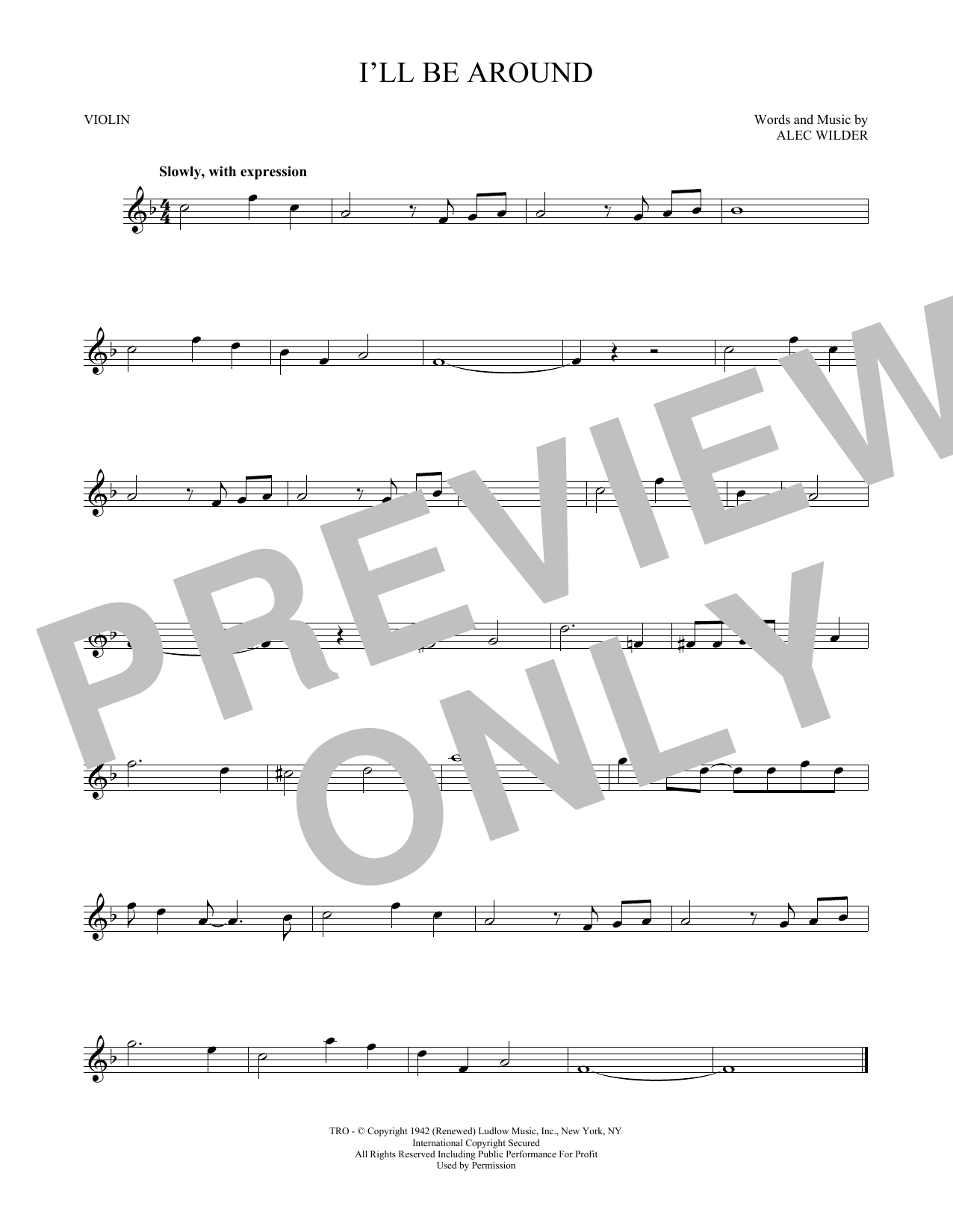 Produktgalerie: Seite 1 von 1 I'll Be Around, The Mills Brothers, Violine
