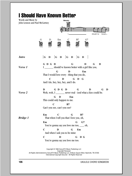 Product gallery: Page 1 of 1 I Should Have Known Better, The Beatles
