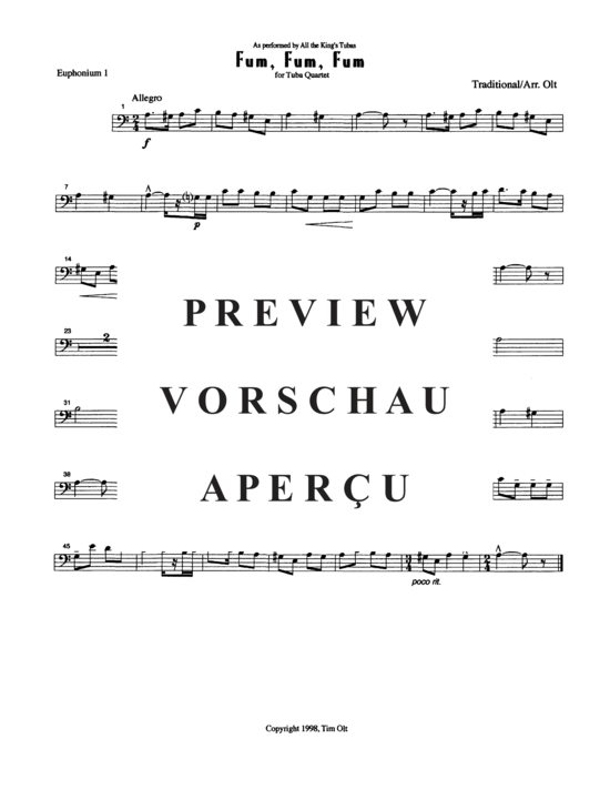 Product gallery: Page 5 of 8 Fum Fum Fum , , (Tuba Quartett EETT)