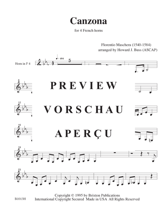 Product gallery: Page 14 of 15 Canzona , , (4 horns)