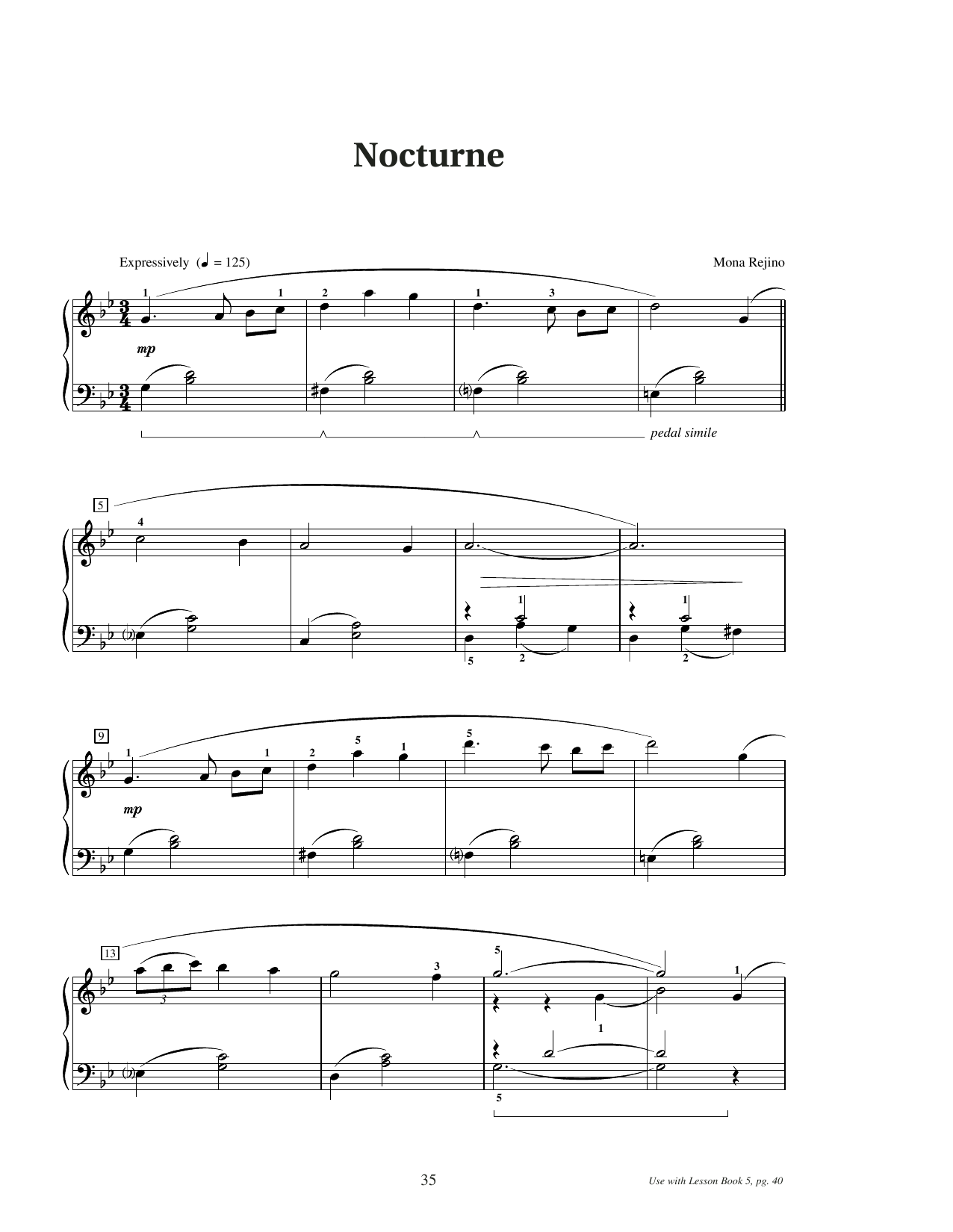 Produktgalerie: Seite 1 von 1 Nocturne, Mona Rejino, Klavier