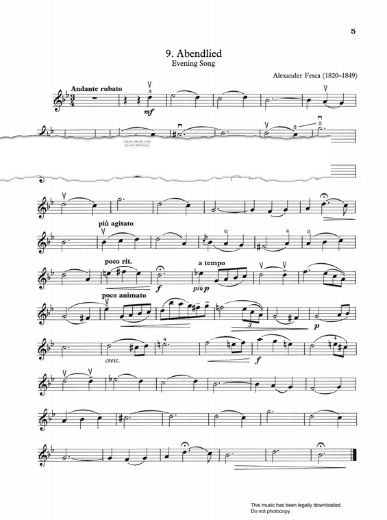 Product gallery: Page 1 of 1 Abendlied, Alexander Fresca
