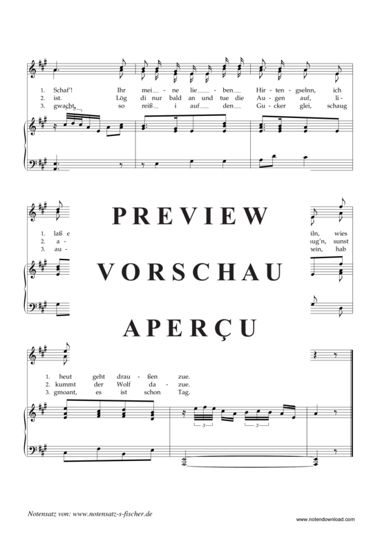 Product gallery: Page 3 of 4 Ihr Hirten, stehet alle auf , , Piano and Voice