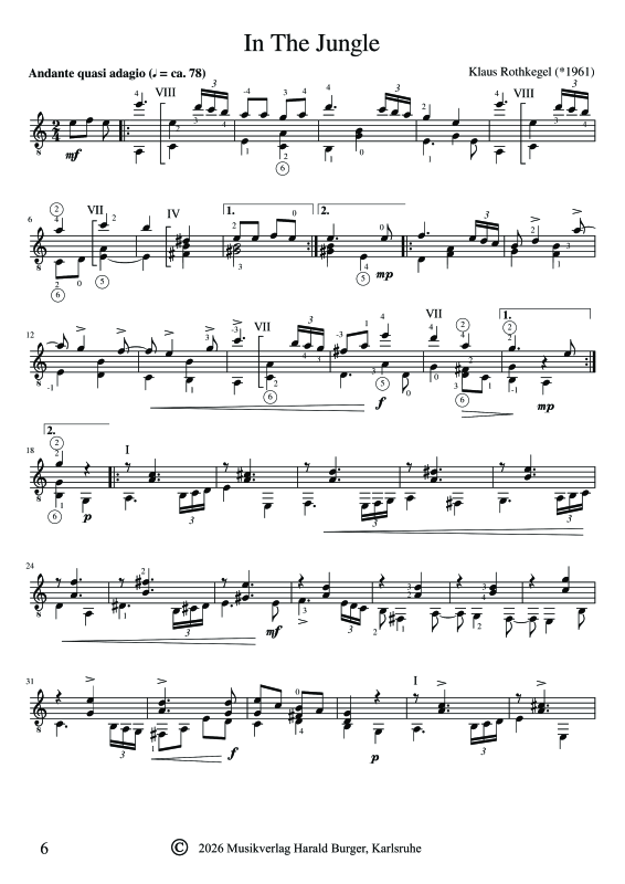 Produktgalerie: Seite 1 von 11 In The Jungle, , Gitarre Solo