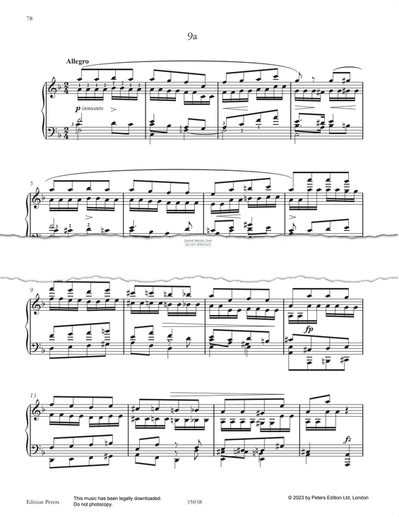 Produktgalerie: Seite 1 von 1 Etude in F major, Adolph von Henselt, Klavier
