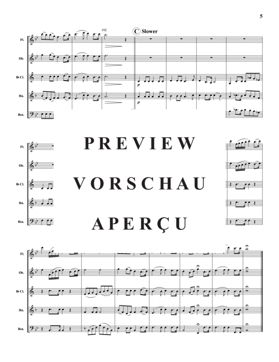 Produktgalerie: Seite 6 von 16 Hymn Suite 2 – 3 Sätze , , (Holzbläser-Quintett)