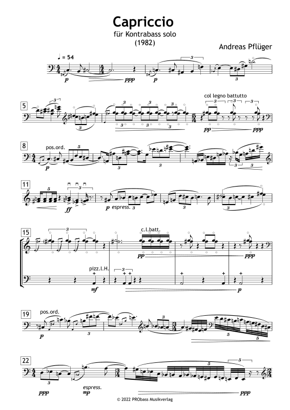 gallery: Capriccio für Kontrabass, , Double Bass Solo