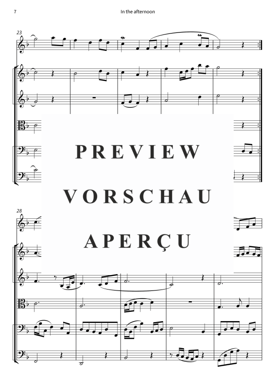 Produktgalerie: Seite 9 von 11 In the afternoon, , Gemischtes Ensemble Trompete in C und Streicher