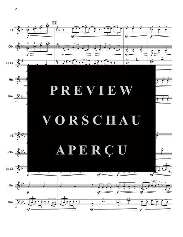 Produktgalerie: Seite 6 von 11 Drowning, , (Holzbläser Quintett)