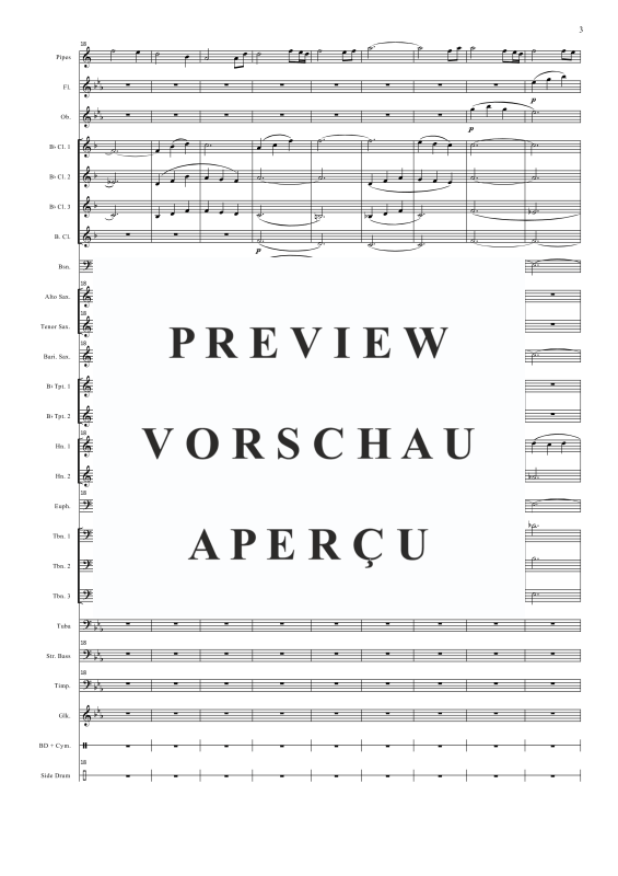 Produktgalerie: Seite 6 von 11 Amazing Grace, , Concert Band und Dudelsack Solo
