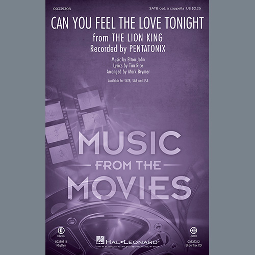 cover: Can You Feel The Love Tonight (from The Lion King) (arr. Mark Brymer), Pentatonix