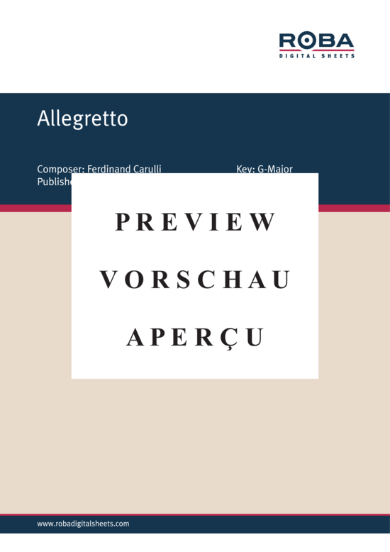 Product gallery: Page 2 of 4 Allegretto , , (Gitarre Solo)
