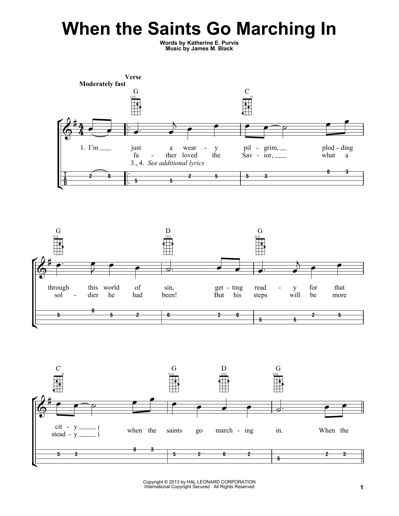 Product picture to: When The Saints Go Marching In (arr. Bobby Westfall)