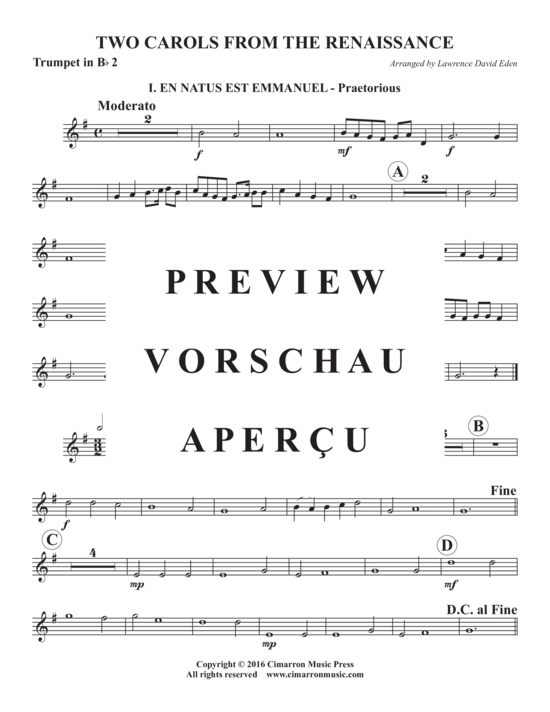 Produktgalerie: Seite 8 von 11 Zwei Weihnachtslieder aus der Renaissance , , (Blechbläserquintett)