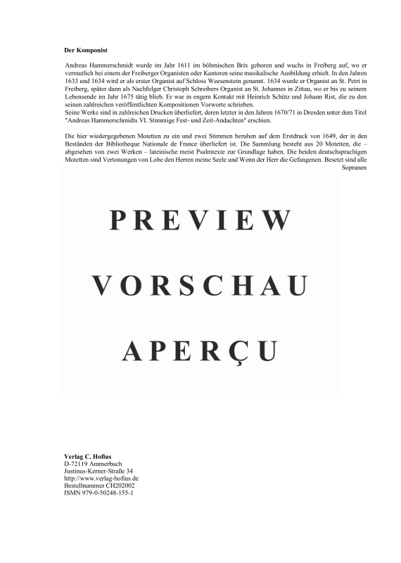Produktgalerie: Seite 5 von 11 Motettae unius et duarum vocum, , (Cantus, Bassus mit Basso Continuo)