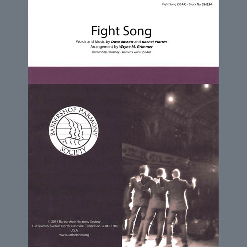 Product picture to: Fight Song (arr. Wayne Grimmer)