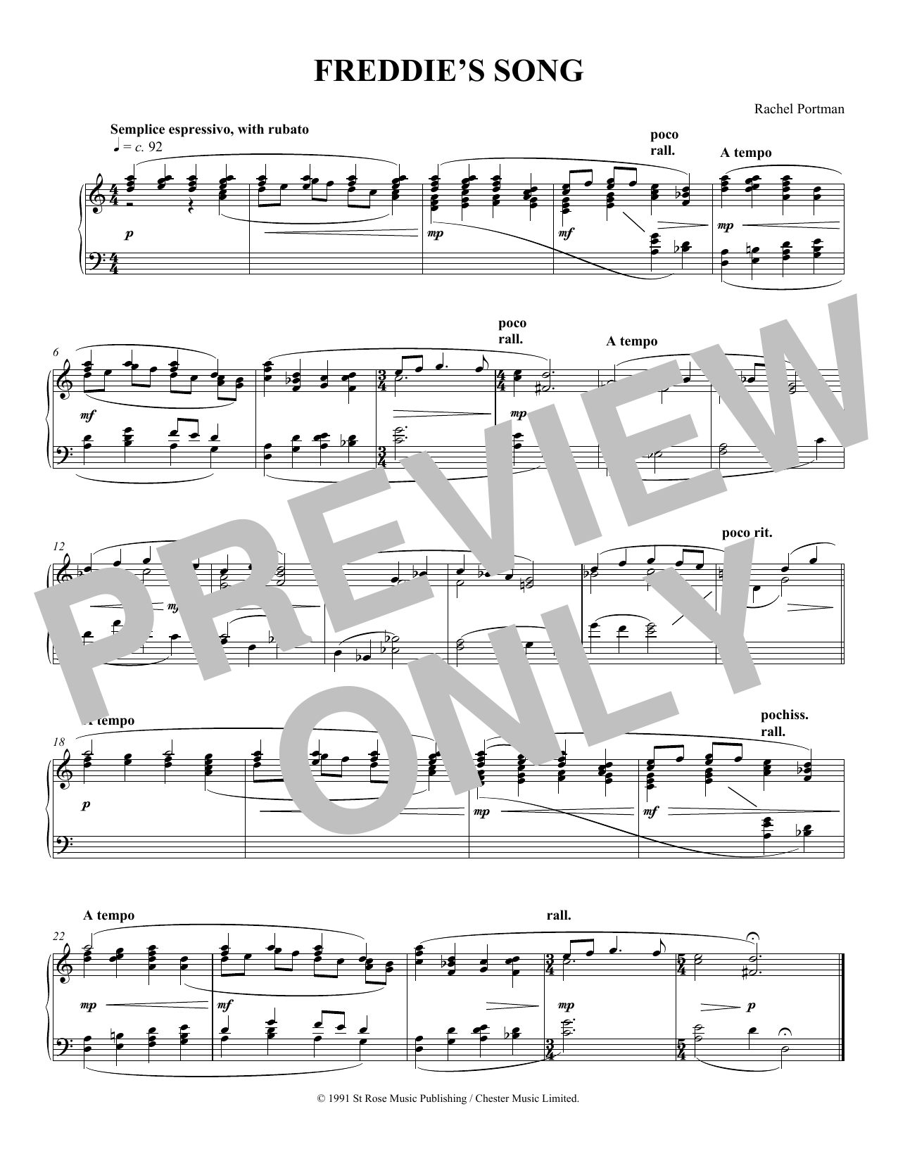 Product picture to: Freddie's Song
