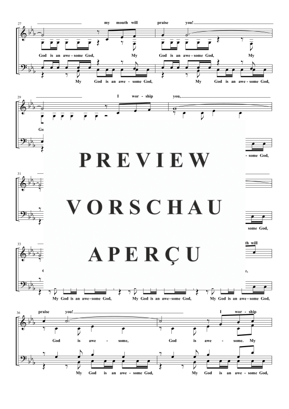 Produktgalerie: Seite 5 von 6 Awesome God, , Gemischter Chor a capella