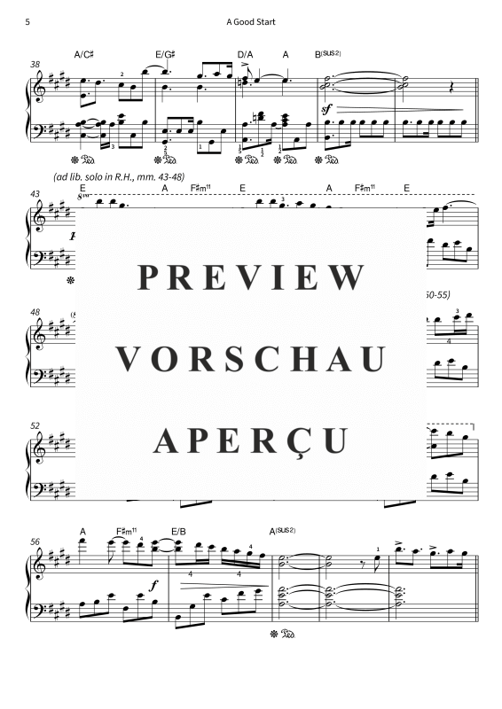 Produktgalerie: Seite 7 von 11 A Good Start, , Klavier Solo