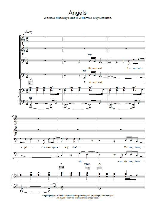 Product picture to: Angels (arr. Christopher Hussey)