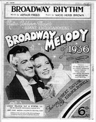 cover: Broadway Rhythm, Nacio Herb Brown