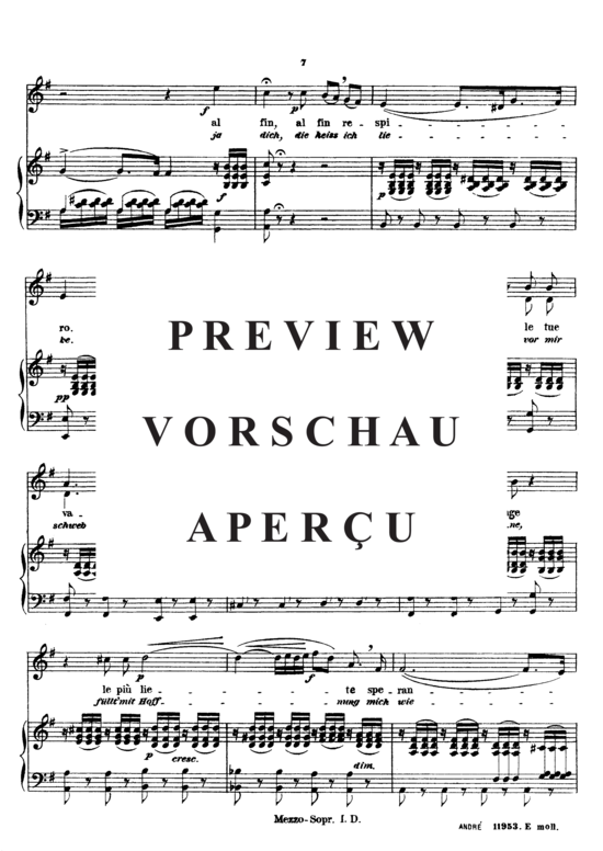gallery: O del mio dolce ardor , André Johann, (Gesang mittel + Klavier)