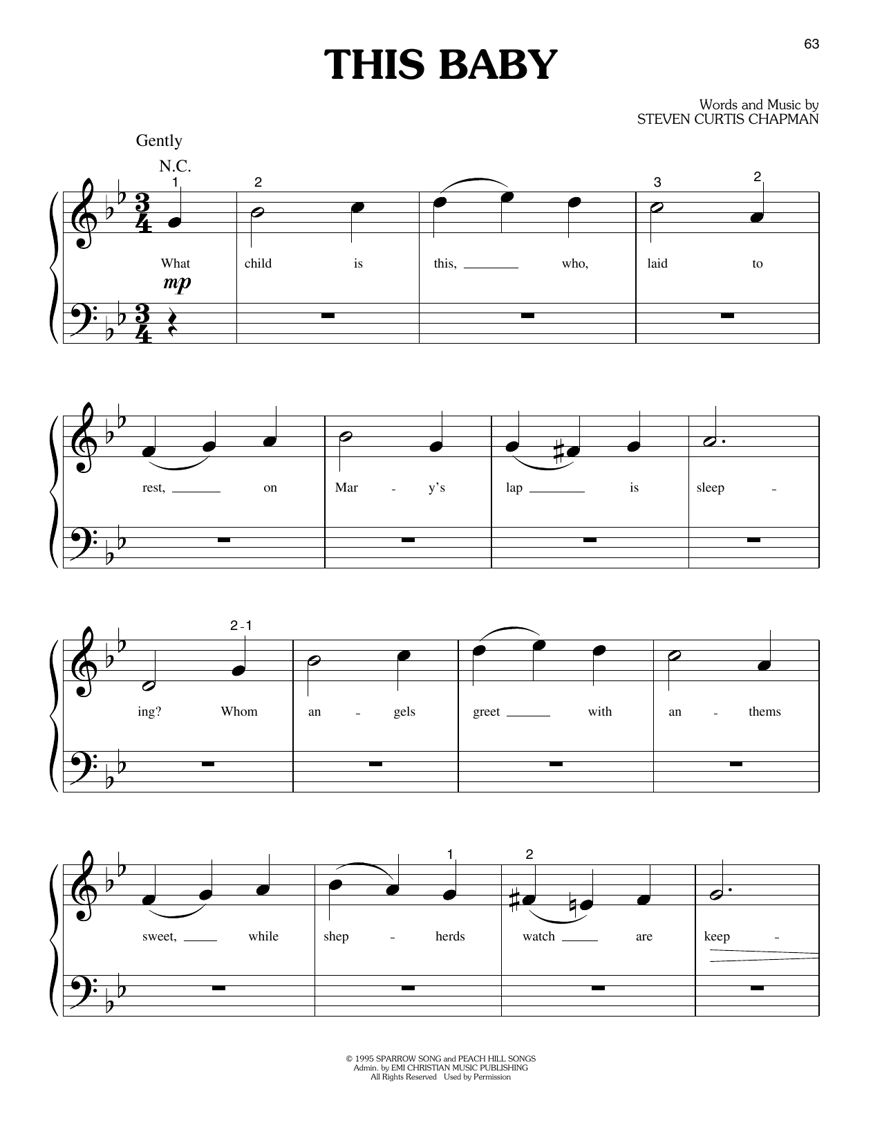 Produktgalerie: Seite 1 von 1 This Baby, Steven Curtis Chapman, Klavier