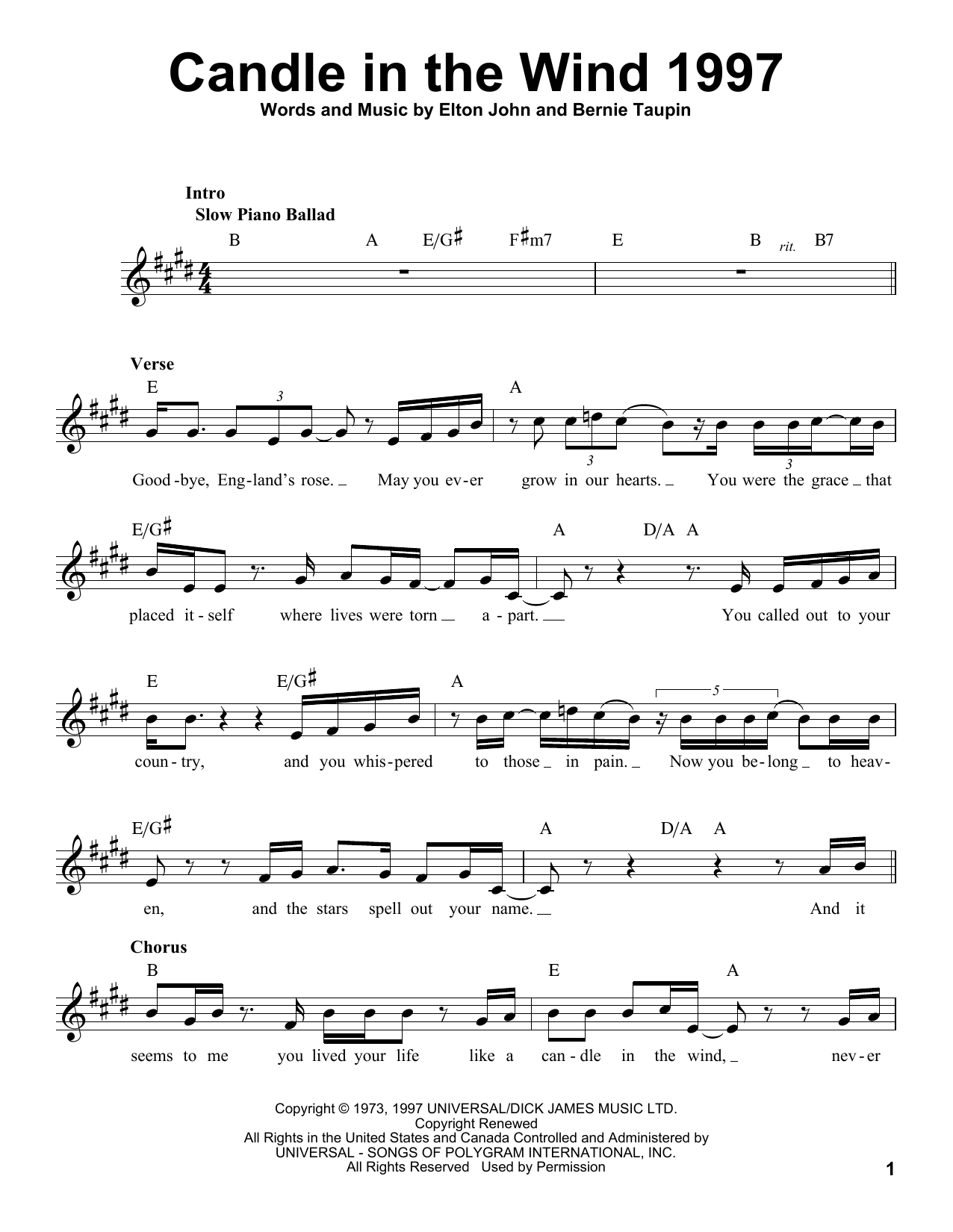Produktbild zu: Candle In The Wind 1997