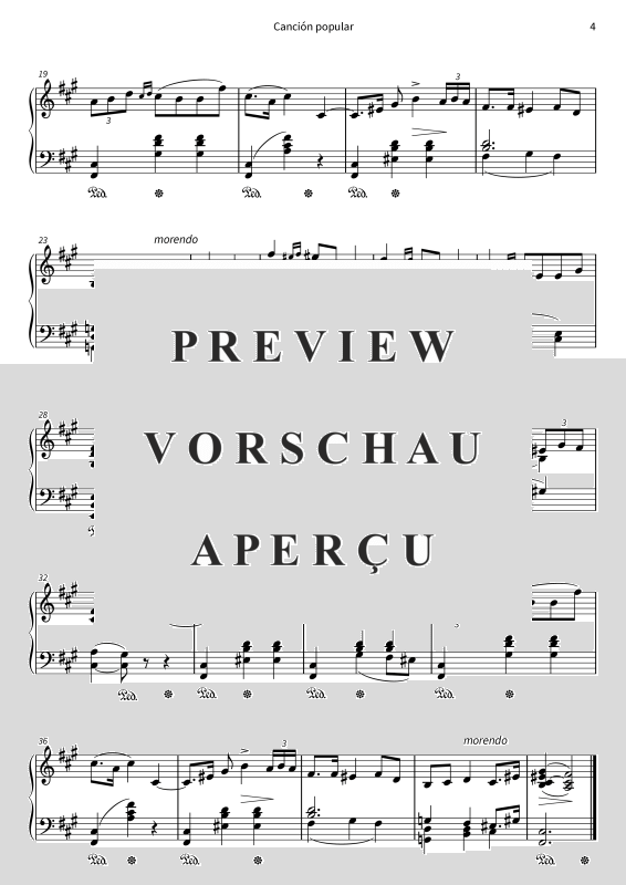 Product gallery: Page 6 of 6 Canción popular - No. 5 de Piezas líricas, Libro 1, op. 12, , Piano Solo