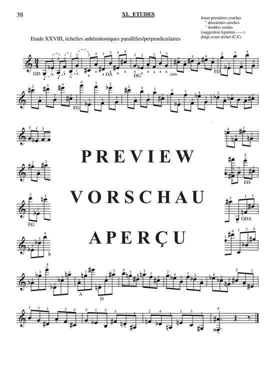 gallery: 40 Études for Violin , , (Geige Solo)