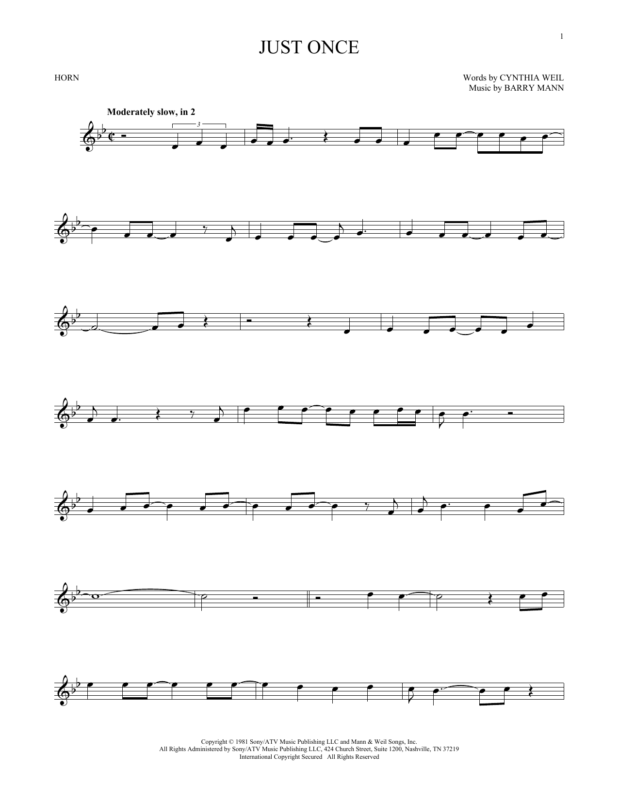 Product picture to:  Just Once - Quincy Jones featuring James Ingram