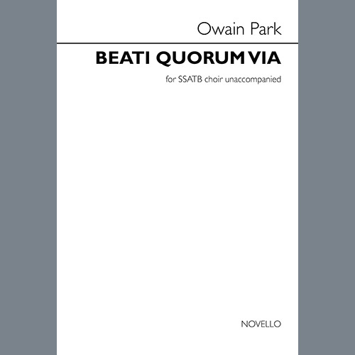 cover: Beati Quorum Via, Owain Park, Chor