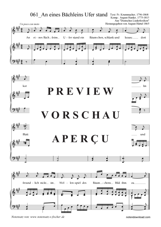 Produktgalerie: Seite 2 von 3 An eines Bächleins Ufer stand , , Klavier und Gesang