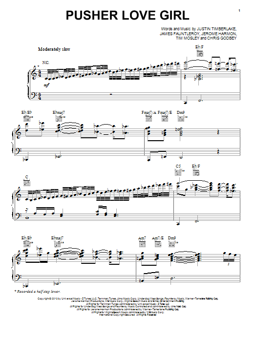 Product picture to:  Pusher Love Girl - Justin Timberlake